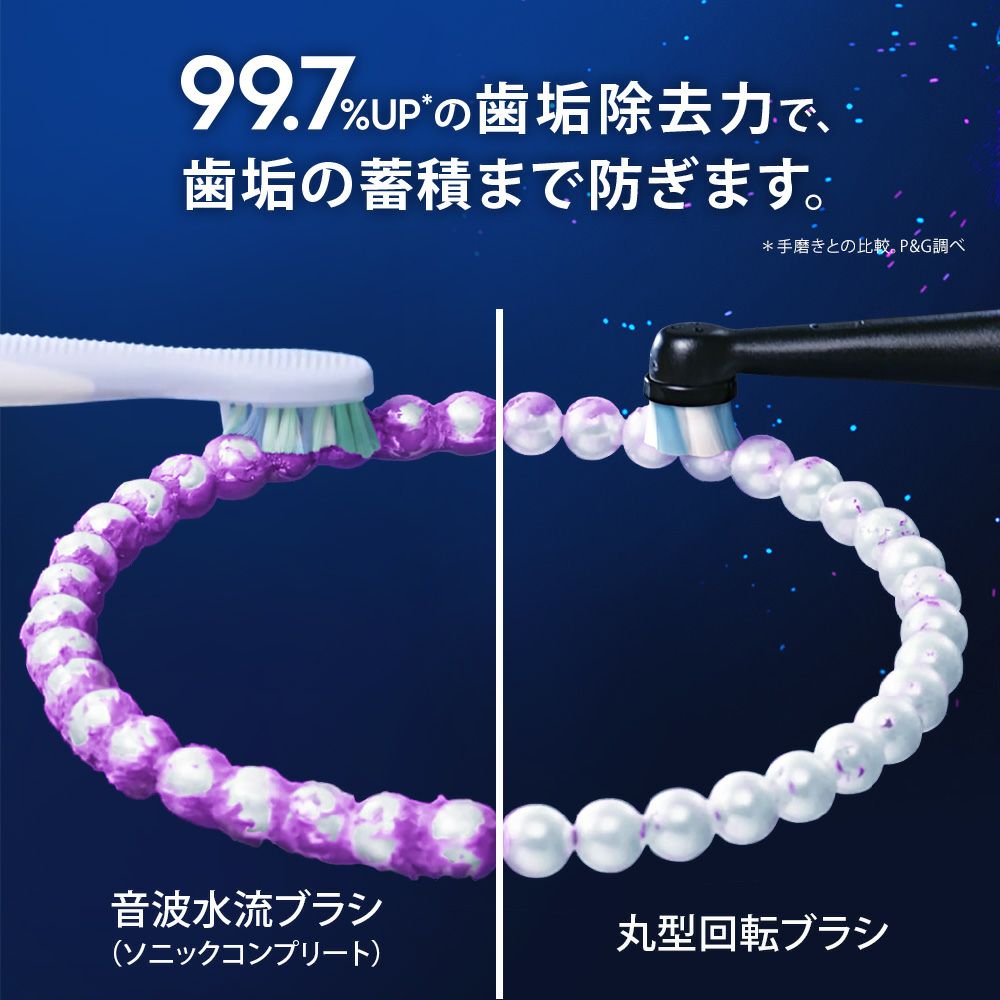 Oral-B オーラルB iO9 ブラックオニキス iOM92B22ACBK-W 丸形